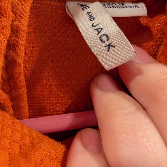 Janie and Jack Orange Plaid Dress with Belt - Picture 4 of 7